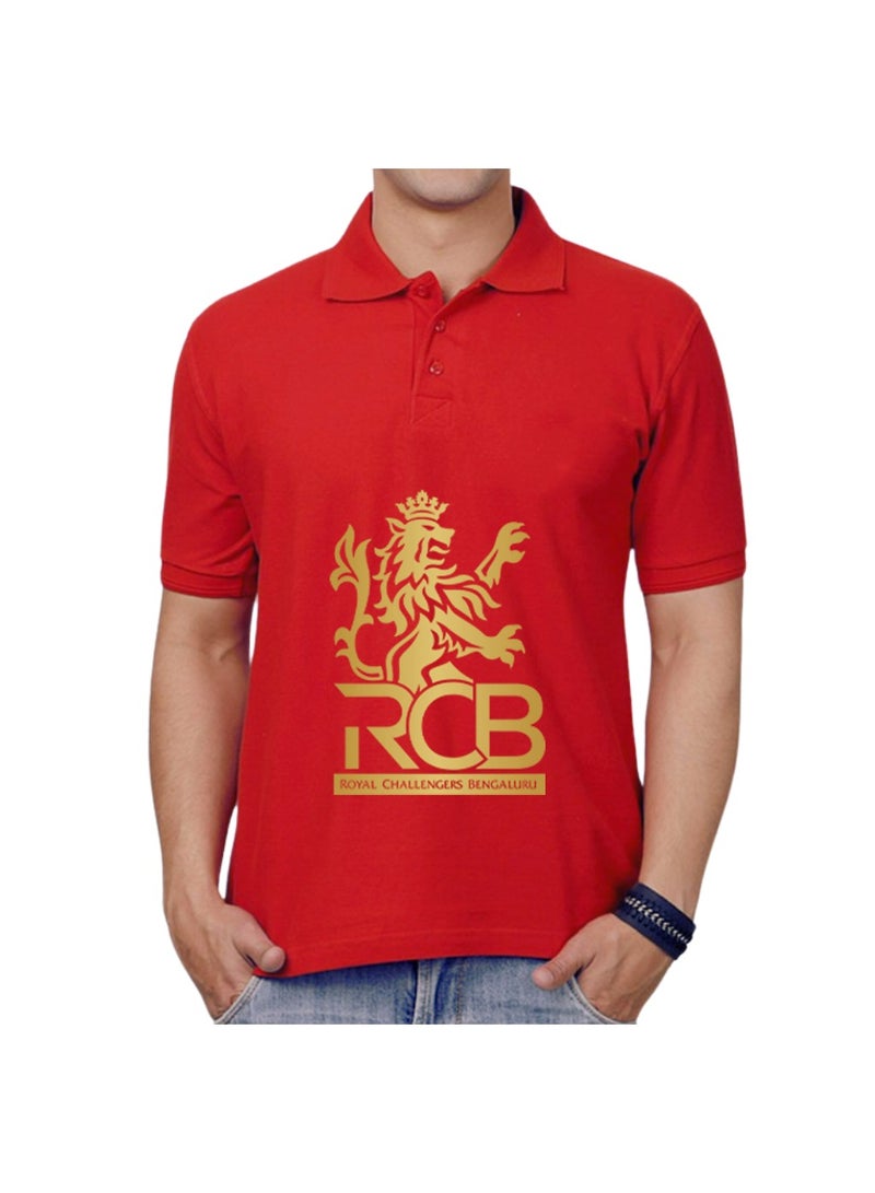PRINTSHOP4ME Bengaluru Cricket Men's Dry-Fit Polo Neck T-Shirt|Soft&Breathable Sportswear For Cricket Lovers|Tshirt With Cap|Suitable For Games - Image 2