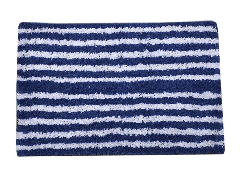 AAZEEM Absorbent Door Mat for Indoor EntrancexNon Slip Mat for Front Door Entryway,Soft Cotton Home. Hotel Balcony Floor Carpet,Floor Mats for Home,KitchenFloor Door Mat(55x35cm) Rectangular,Blue - Image 3