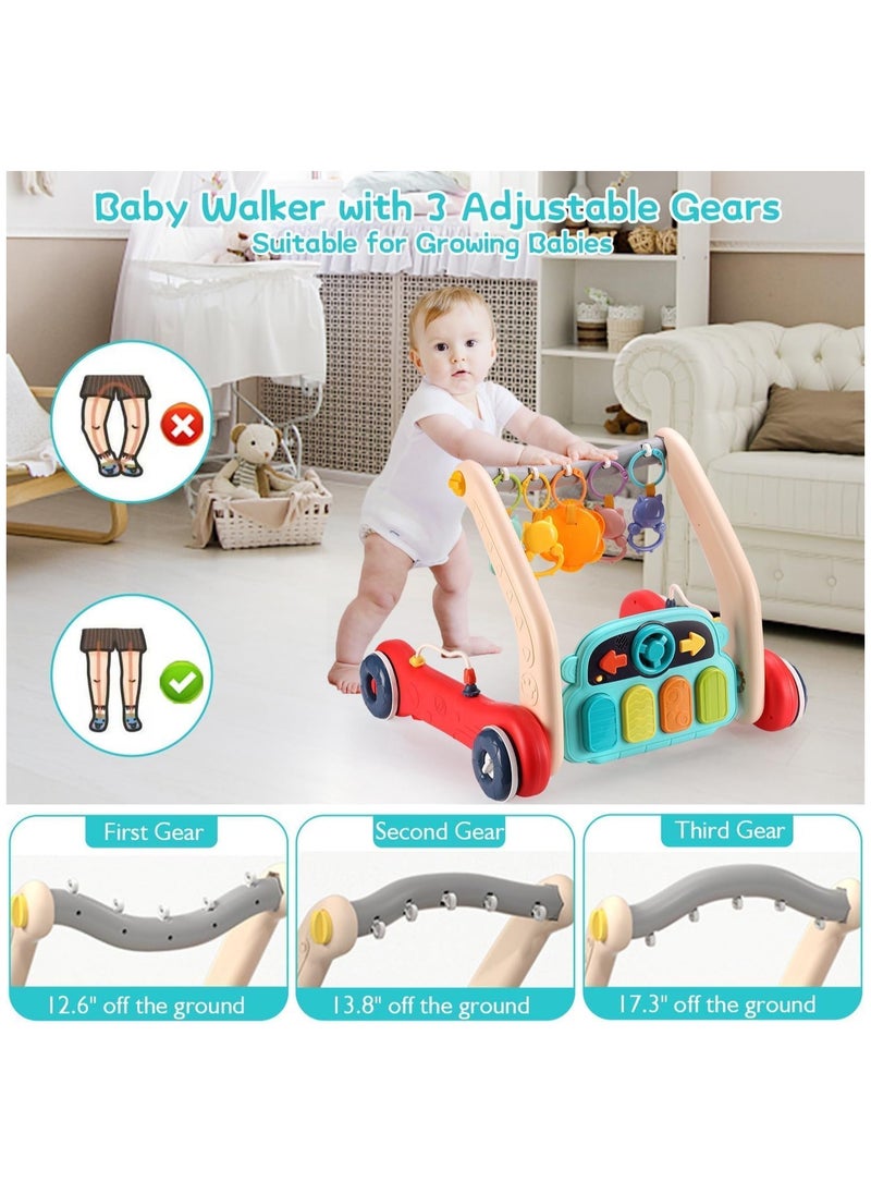 HUANGER Huanger Baby Play Mat Baby Gym,Play Piano Tummy Time, Floor Activity Center,Einstein Baby Seat,Infant Baby Walker - Toddler Push Walker, Boy & Girl Gifts for Newborn Baby Toddler 0 to 3 6 9 12 Month.  - Image 4
