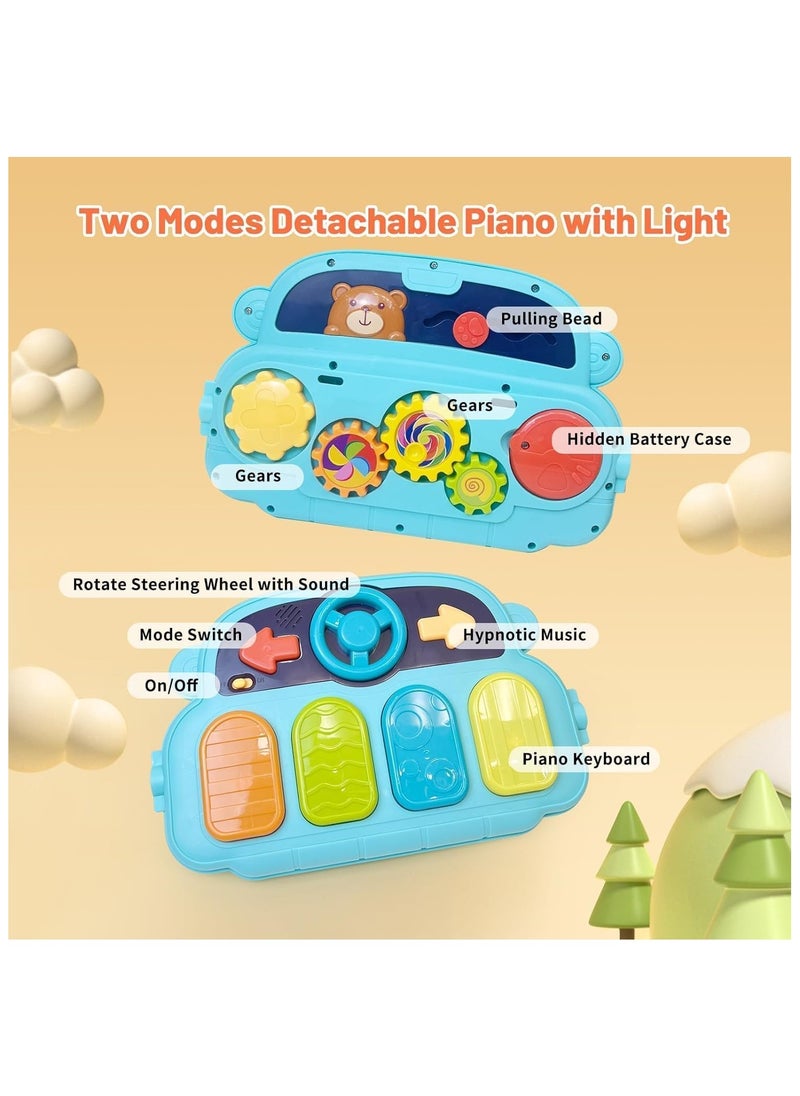 HUANGER Huanger Baby Play Mat Baby Gym,Play Piano Tummy Time, Floor Activity Center,Einstein Baby Seat,Infant Baby Walker - Toddler Push Walker, Boy & Girl Gifts for Newborn Baby Toddler 0 to 3 6 9 12 Month.  - Image 5