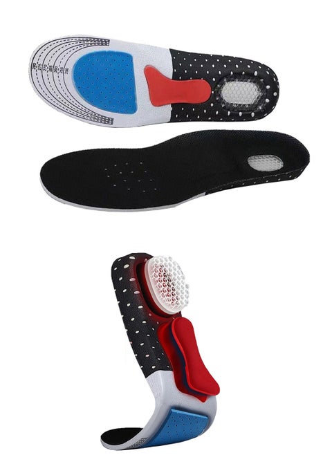 Orthotic Shoe Insoles for Men & Women – Arch Support for Flat Feet, Plantar Fasciitis, Memory Foam Cushioned Inserts for All-Day Comfort