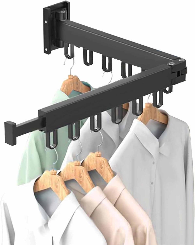 TGOPIT Foldable Cloth Dryer Stand Double Rack Cloth Stands for Drying Clothes Wall Mounted Clothes HangerClothes Laundry Drying RackDrying Rack ClothingLaundry Hanger RackCollapsible2Tier - Image 1