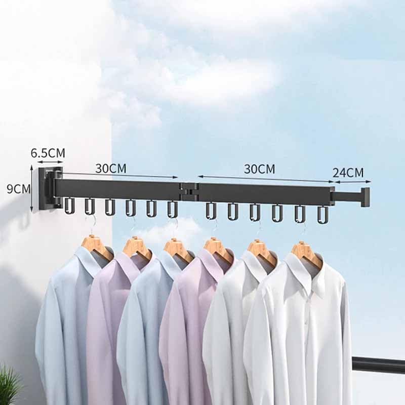 TGOPIT Foldable Cloth Dryer Stand Double Rack Cloth Stands for Drying Clothes Wall Mounted Clothes HangerClothes Laundry Drying RackDrying Rack ClothingLaundry Hanger RackCollapsible2Tier - Image 4