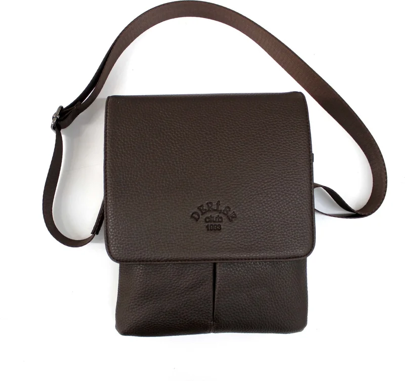ديرسي كلوب Men's Brown Luxury Shoulder Bag Covered Messenger Bag