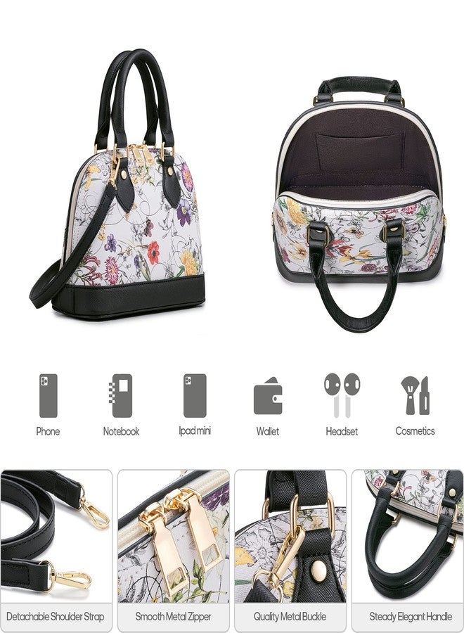 Bagsure مجموعة حقائب يد نسائية أنيقة مكونة من 4 قطع، تشمل حقائب كتف وحقائب حمل وحقائب كروس، هدية مثالية للسيدات والفتيات، لون أسود/زهري، الأبعاد: 3.15 × 3.94 × 7.87 بوصة - Image 5