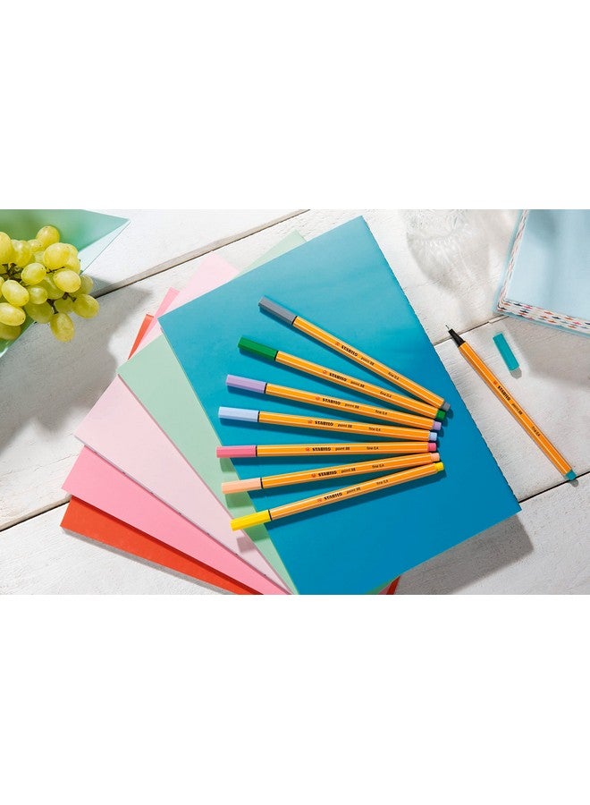 ستابيلو بوينت 88 - مجموعة من 8 أقلام تحديد دقيقة (ألوان باستيل) - Image 4