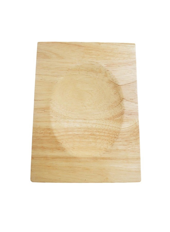 TIYOORTA Mezzaluna Cutting Boards,Double-sided Slicing Charcuterie Board,Square Wooden Chopping Board(3.15 IN*3.15 IN) Concave Cutting Board, Wooden Serving Bowl for Mincing Herb n Vegetables - Image 1