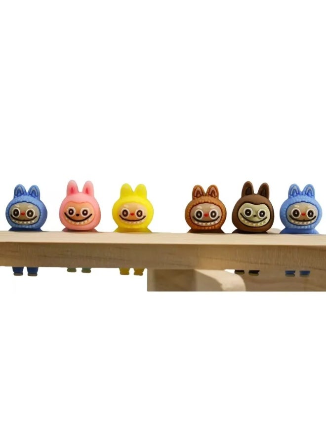 LABUBU 12pcs Labubu Anime Blind Box Toy Set – Cute PVC Cartoon Figure Dolls for Phone, Car & Laptop Decoration | Surprise Collectible Decoration Ornaments, Unique Gift for Anime Fans & Kawaii Lovers!  - Image 5