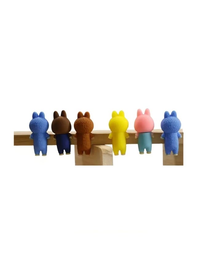 LABUBU 12pcs Labubu Anime Blind Box Toy Set – Cute PVC Cartoon Figure Dolls for Phone, Car & Laptop Decoration | Surprise Collectible Decoration Ornaments, Unique Gift for Anime Fans & Kawaii Lovers!  - Image 4