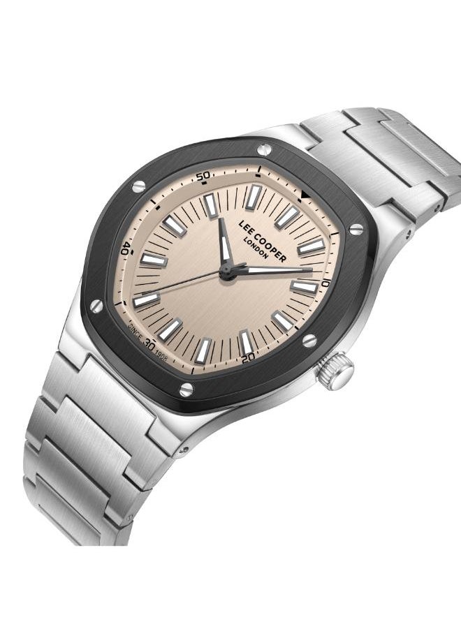 Lee Cooper Men's Analog Display Watch With Silver Metal Strap - LC08145.070  - Image 2