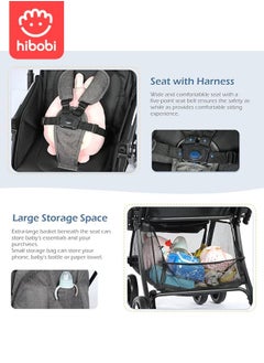 hibobi Lightweight Foldable Two-Way Push Baby Stroller With Seat Cushion  - Image 5