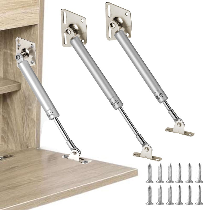 HBL 2 Pack 100N22LBS Drop Down Gas Struts for DropFront Desk Downward Slowly Such as FoldDown Desk Flap Lid