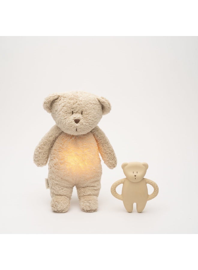 Moonie Natural Rubber Teether Bear - Sand - Image 2