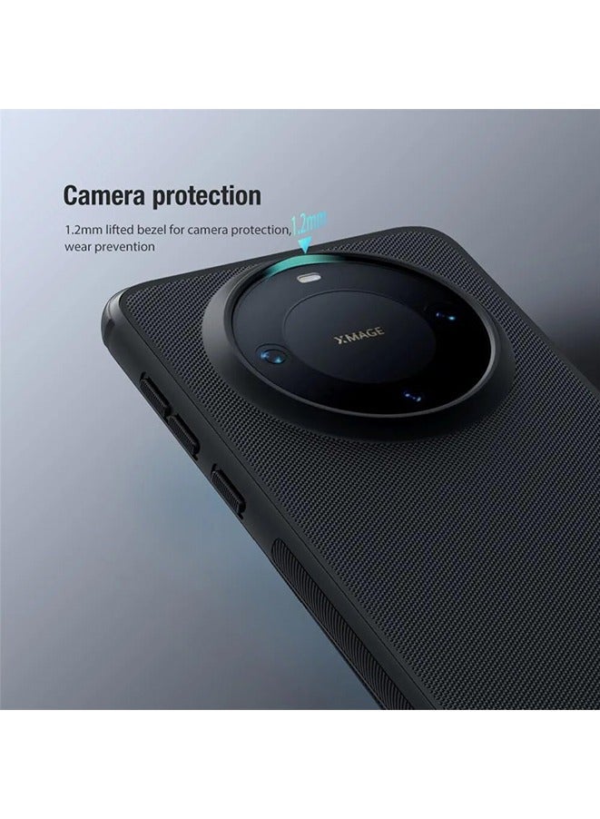 غطاء نيلكين سوبر فروسيتد شيلد لهاتف هواوي ميت 60 - بلاستيك صلب غير لامع مضاد للخدش ومقاوم للصدمات (أسود) - Image 3