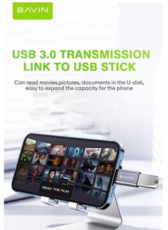 Bavin OTG Adaptor USB 3.0 Fast Data Transfer for iPhone Phones and Laptop Tablet Gamepad Printer Keyboard  - Image 4