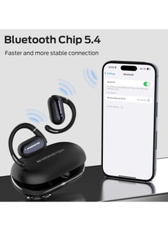 Monster Open Ear AC322, Bluetooth 5.4 headset, 36 hours battery life, IPX5 waterproof, clear communication, ergonomic design, adjustable ear angle, not easy to fall off wireless Bluetooth headset.  - Image 4