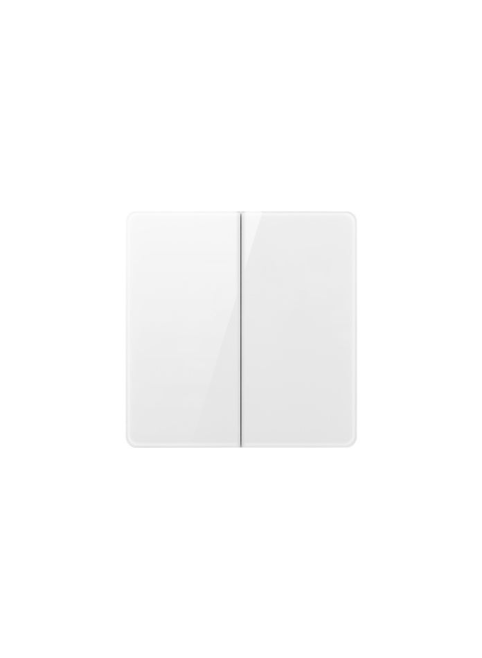 Vmax 2-Gang 2-Way Plate Switch – Modern Square Design, Smooth Control, Durable & Easy Install Wall Switch (WHITE) - Image 4