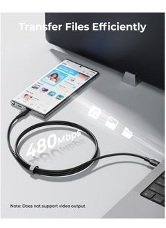 VOLTME 2M USB-C to USB-C Charger Cable - 60W (3A) Fast Charging for iPhone 16/16 Pro/16 Pro Max/16 Plus, 15 Series, iPad Mini 6/Pro 2022, MacBook Pro 2020, Samsung Galaxy S24/S23/S22 & All Type-C Devices- Black  - Image 5