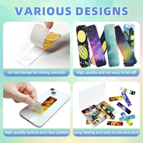 TOEMUR 90PCS Sensory Stickers – 2 Textured Surface, Storage Box Included – Sensory & Calming Strips for Office, Classroom Desk, Teachers, Adult Stickers for Anxiety Relief, Stress (Colourful) - Image 3