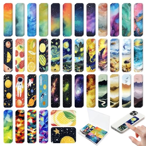 TOEMUR 90PCS Sensory Stickers – 2 Textured Surface, Storage Box Included – Sensory & Calming Strips for Office, Classroom Desk, Teachers, Adult Stickers for Anxiety Relief, Stress (Colourful) - Image 1