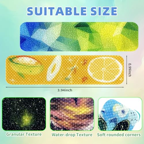TOEMUR 90PCS Sensory Stickers – 2 Textured Surface, Storage Box Included – Sensory & Calming Strips for Office, Classroom Desk, Teachers, Adult Stickers for Anxiety Relief, Stress (Colourful) - Image 2