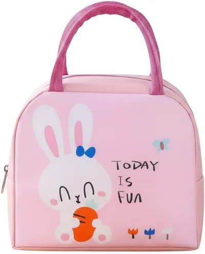 Mobcos Mobcos Rabbit Pink Large Capacity Insulated Lunch Bag | Waterproof & Stain-Resistant Meal Tote with Advanced Temperature Retention | Durable Polyester Lunch Bag for Office & School
