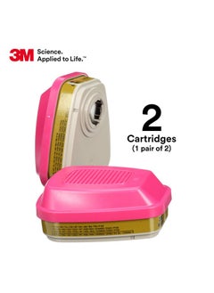 3M 3M P100 Respirator Cartridge/Filter 60926, 1 Pair, NIOSH, Helps Protect Against Organic Vapors, Acid Gases, Ammonia Methylamine, Formaldehyde and Particulates  - Image 3