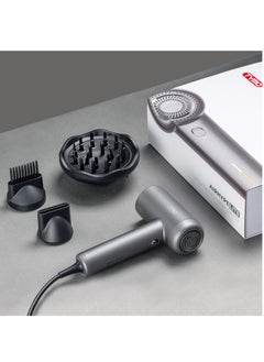 TYMO Airhype Lite Hair Dryer With 3 Nozzles, HC602 – Grey  - Image 2
