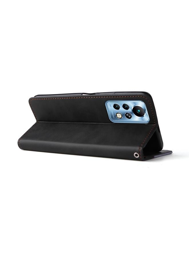 Zaboon Case For Infinix Note 11 Pro Stitching-Color Horizontal Flip Leather Case - Image 5