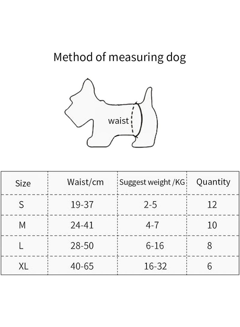 Meetion 10pcs/bag Dog Diapers Diapers for Dogs Pet Female Dog Diapers Leakproof Disposable Puppy Super Absorbent Physiological Pants (Medium) - Image 3