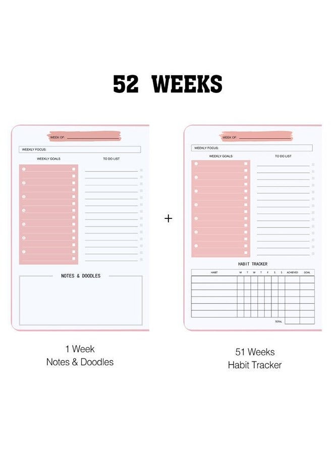 Merrystick Weekly Planner Sheet For Office, Home, School, Work, Study And More. (Black)  - Image 3