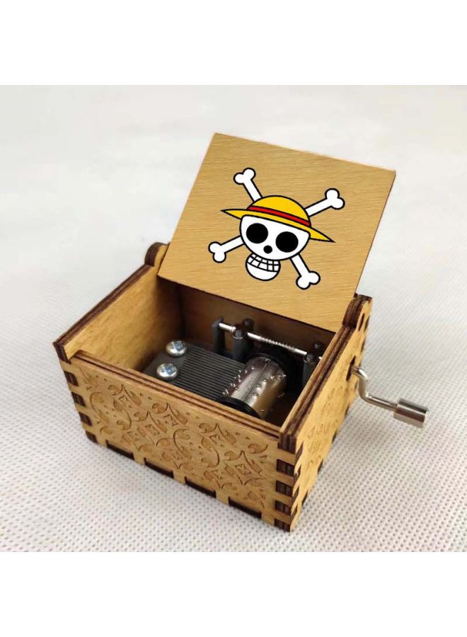 Anime One Piece Cartoon Peripheral Music Box Classical Hand-cranked Music Box Boutique Ornaments Retro Wooden Music Box-Color:11 - Image 2