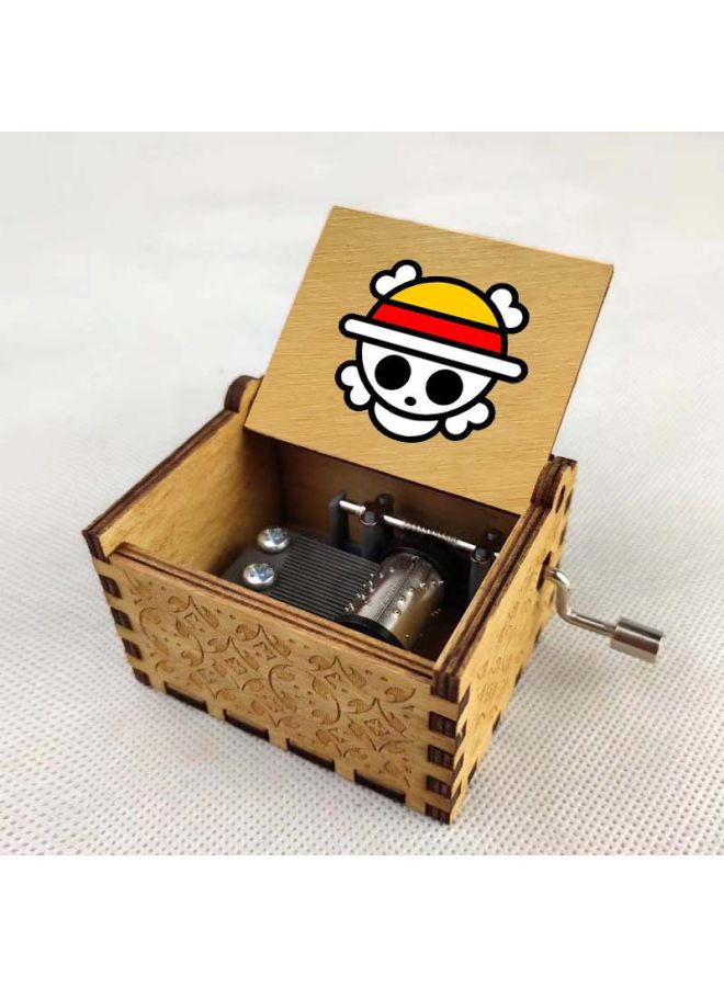 Anime One Piece Cartoon Peripheral Music Box Classical Hand-cranked Music Box Boutique Ornaments Retro Wooden Music Box-Color:11 - Image 4