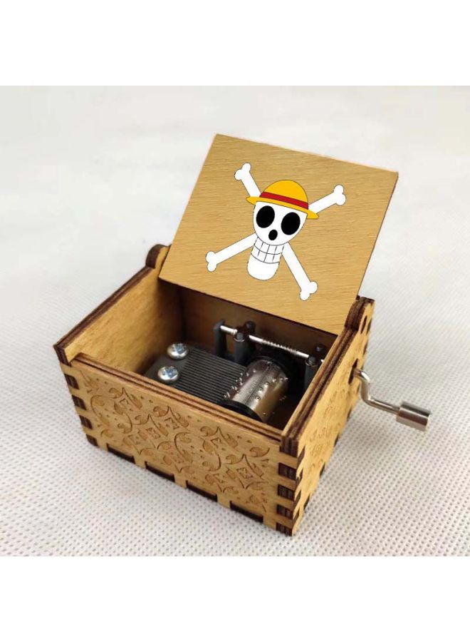 Anime One Piece Cartoon Peripheral Music Box Classical Hand-cranked Music Box Boutique Ornaments Retro Wooden Music Box-Color:11 - Image 1