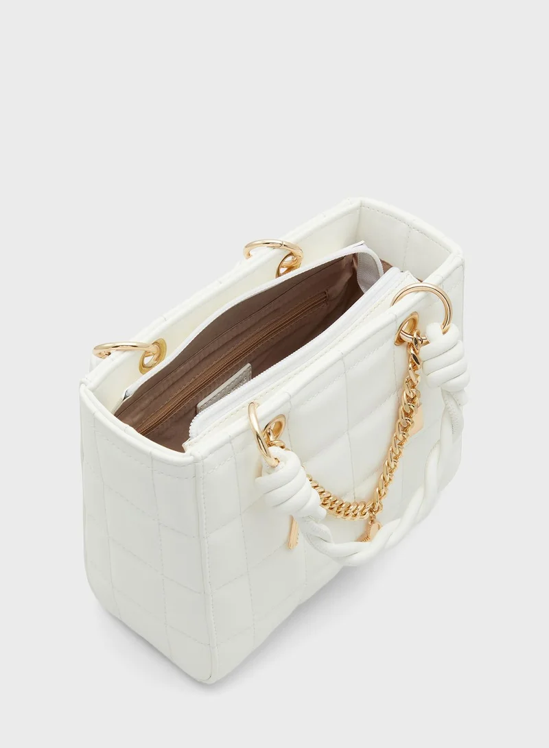 CALL IT SPRING Howitiss Top Handle Chain Detail Tote