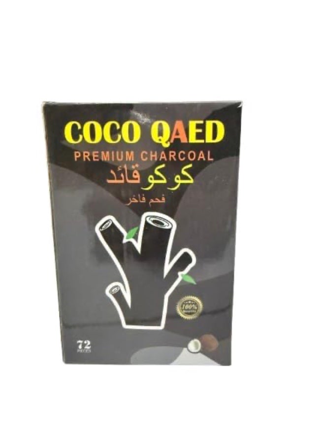 AL QAED Harbour Delights - Coco Qaed Natural Coconut Charcoal - 1 KG 72 Pcs - Grey Edition - Image 1