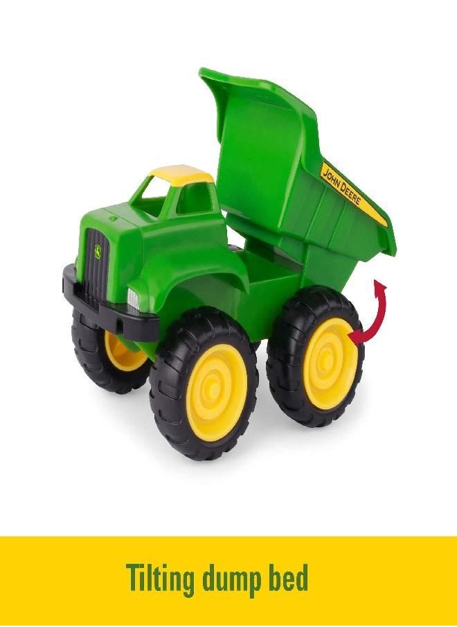 John Deere John Deere Sandbox Vehicle Set - Includes Dump Truck and Tractor Toy with Loader - Girl and Boy - Ages 18 Months and Up - 6 Inch - 2 Count,Green  - Image 3