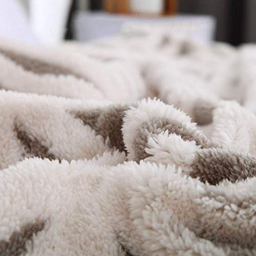 LOMAO Sherpa Fleece Blanket 60x80 Fuzzy Soft Throw Blanket Dual Sided Blanket for Couch Sofa Bed (Grey, 60''x80'') - Image 3