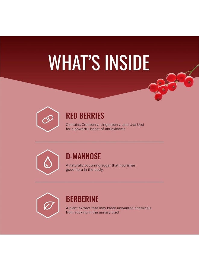 Approved Science Uritrac™ - UTI Support - Cranberry, D-Mannose, Lingonberry - Vegan Friendly - 1 Bottle Supply - Image 2