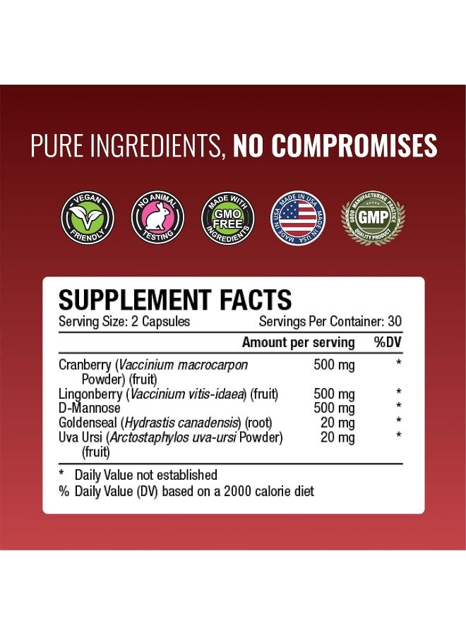 Approved Science Uritrac™ - UTI Support - Cranberry, D-Mannose, Lingonberry - Vegan Friendly - 1 Bottle Supply - Image 4