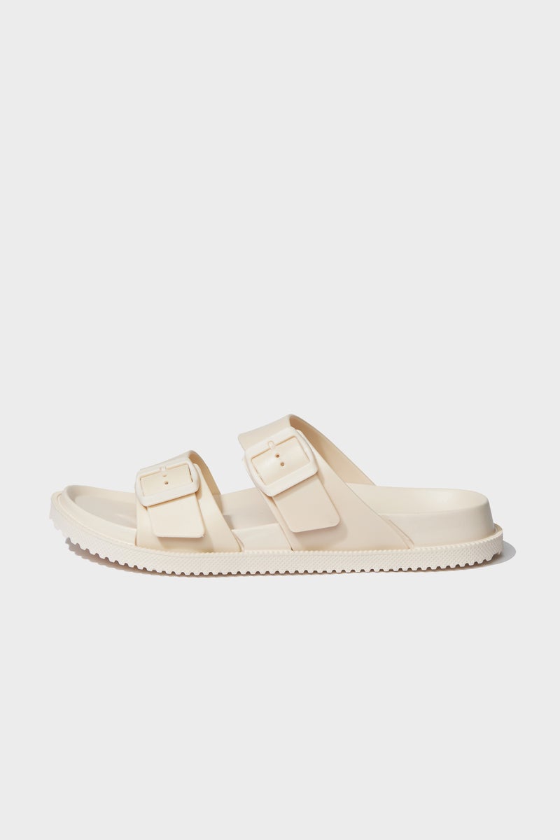 DeFacto Beige Woman Woman Flat Sole Slippers Casual - Image 2