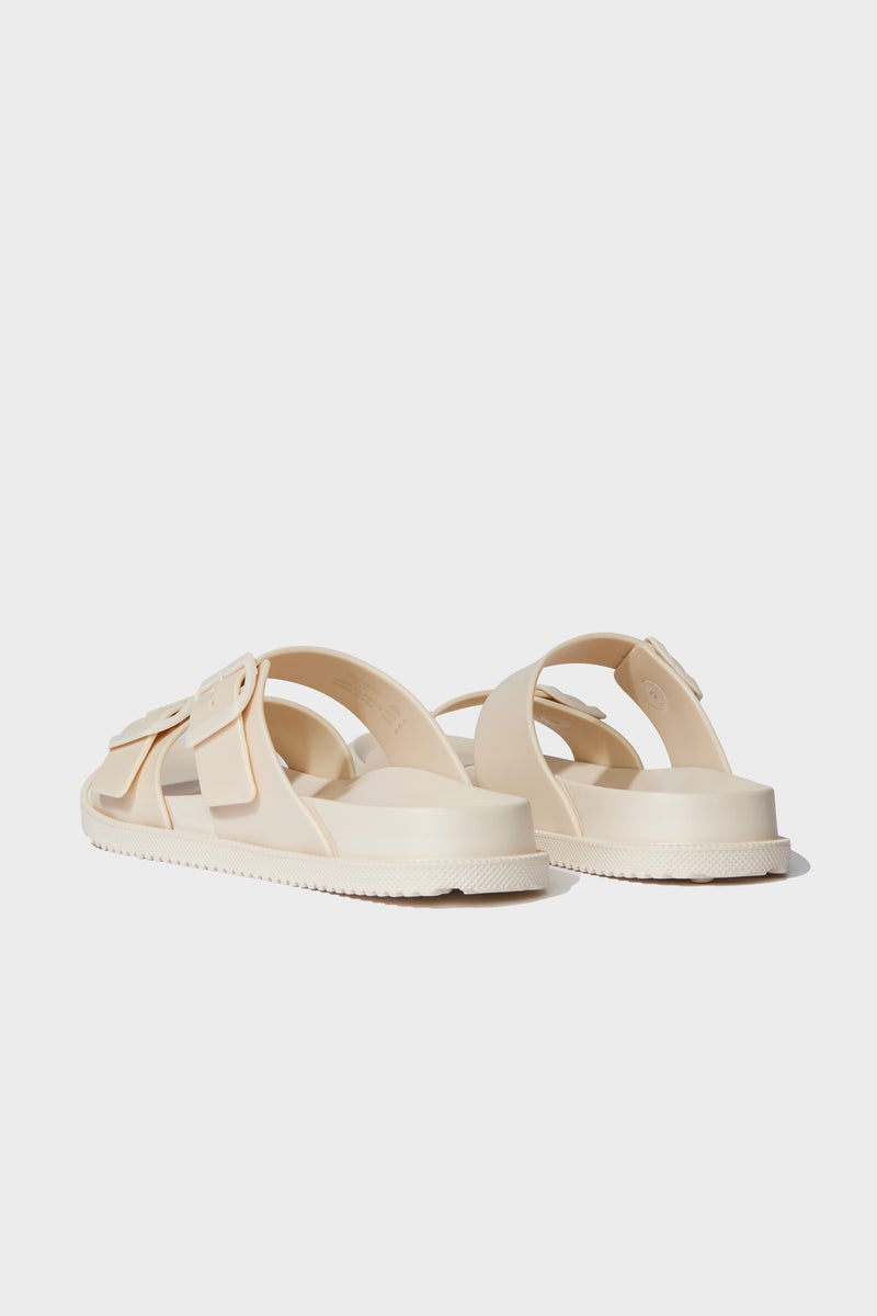 DeFacto Beige Woman Woman Flat Sole Slippers Casual - Image 3