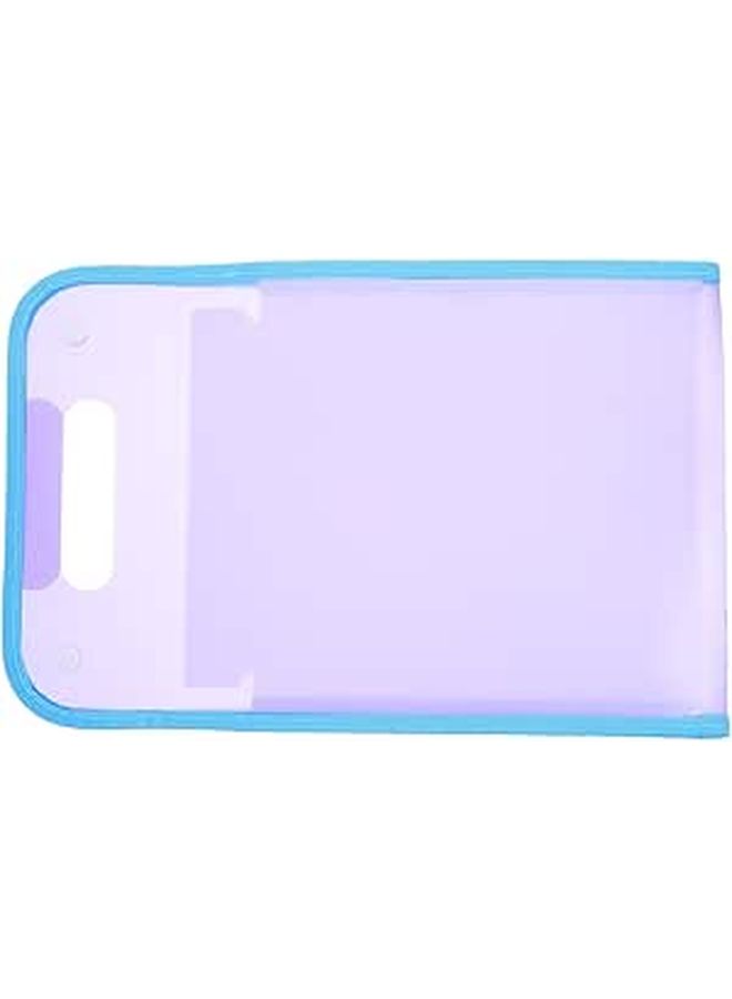 Sky Blue Portable Accordion File Folder with 13 Pockets Vertical Document Organizer for School Office Storage - Image 1