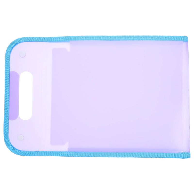 Sky Blue Portable Accordion File Folder with 13 Pockets Vertical Document Organizer for School Office Storage - Image 2