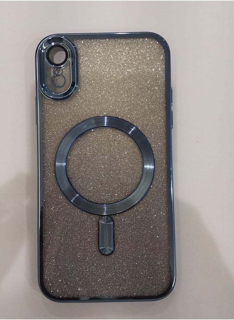 Undefined - 4 in 1 Back Protection Cover For IPhone XR With Camera Protector, Wireless Charging And Cyan Sticker - Image 1