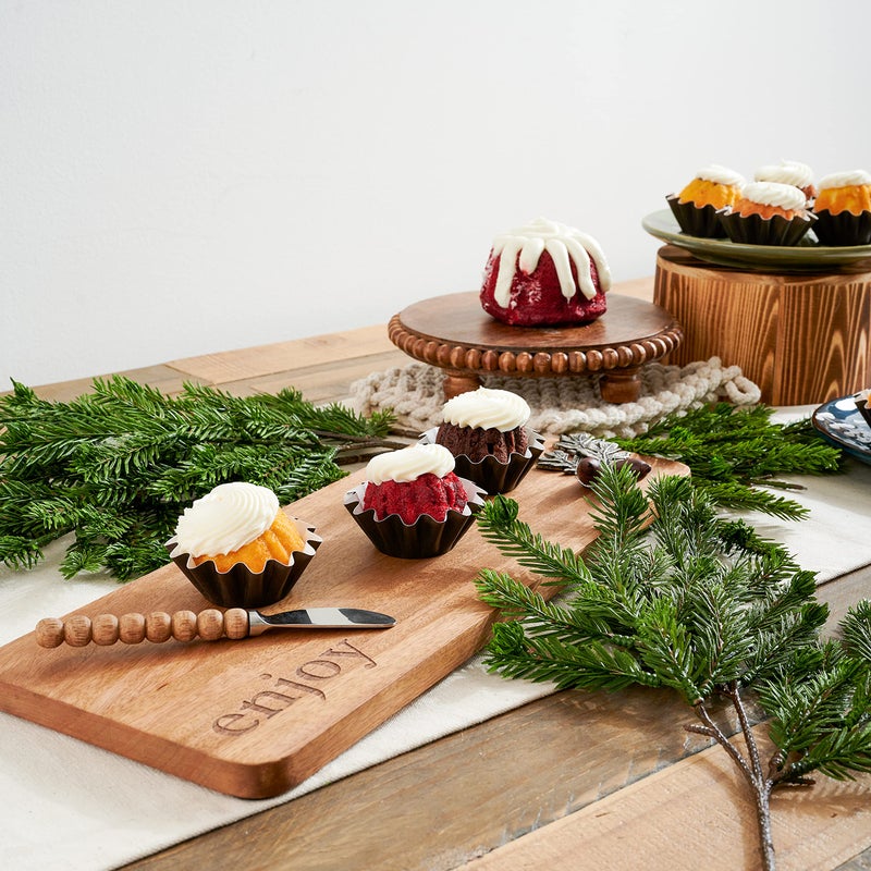 Mud Pie Brown Beaded Trivet & Crochet Pot Holder Set, trivet 8" dia | holder 7" x 7" - Image 4