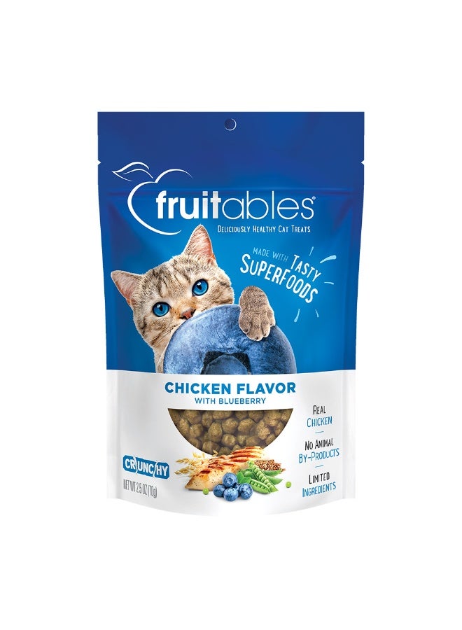 Fruitables Chicken Flavor with Blueberry Cat Treats 70g - Image 1
