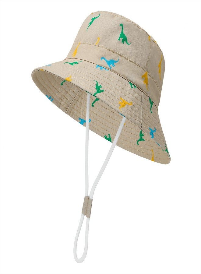 Durio UPF 50+ Baby Sun Hat Summer Sun Protection Wide Brim Soft Lining Beach Essential for Boys and Girls Toddler Bucket Hat B Khaki 12-24 Months - Image 1