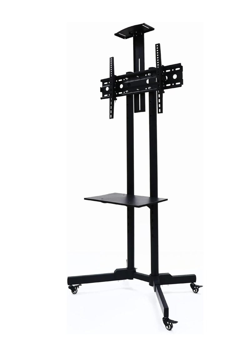LCD LED TV Stand for 32 to 70inch with Wheel  Black - Image 3