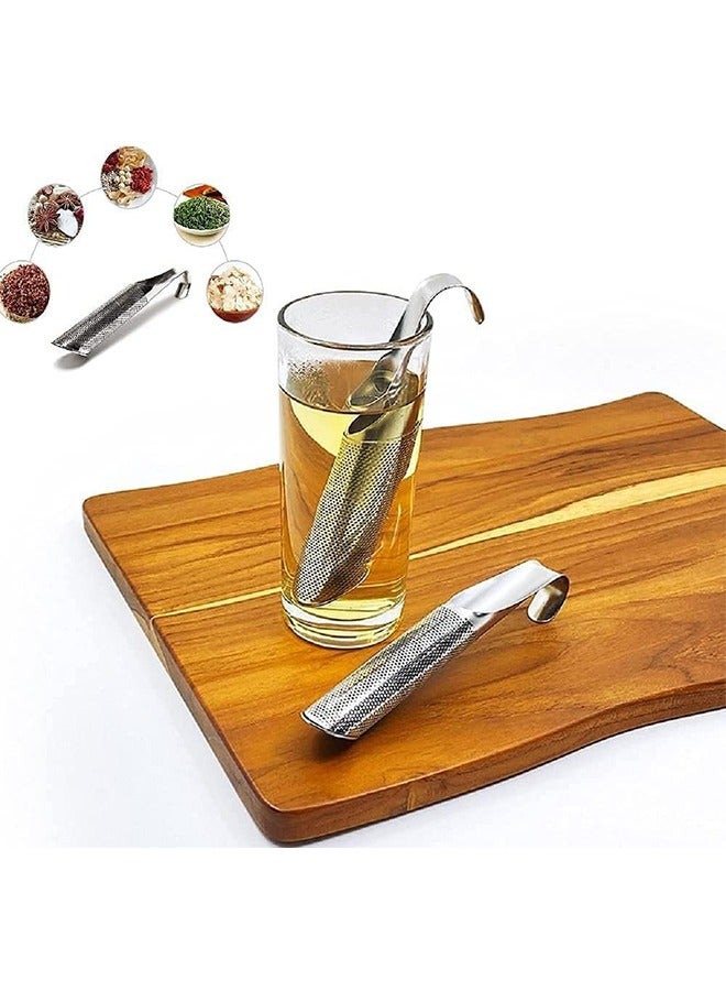 2 Pcs Tea Strainers for Fine Loose Tea, Stainless Steel Tea Diffuser, Long-Handle Tea Filter, Premium Tea Infuser Tea Strainer for Tea, Rose, Coffee, Spices  - Image 4